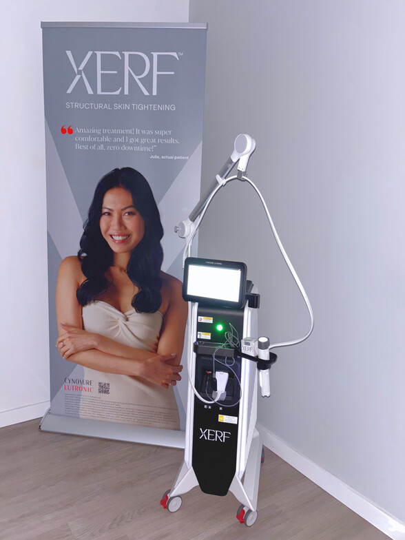 XERF radiofrequency skin tightening system by Cynosure Lutronic used at EverWell Aesthetics Calgary